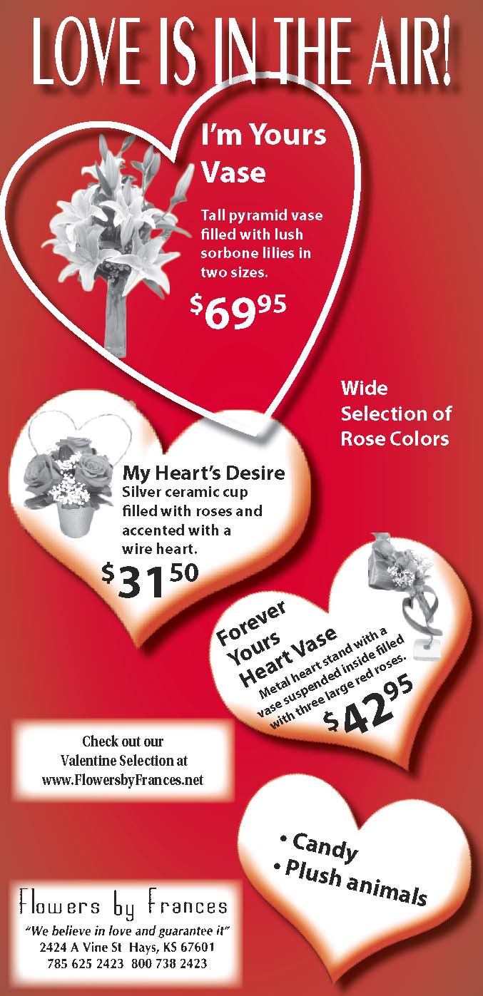 Floral Valentines Day ad