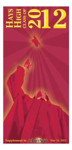 Hays High Class of 2012 cover